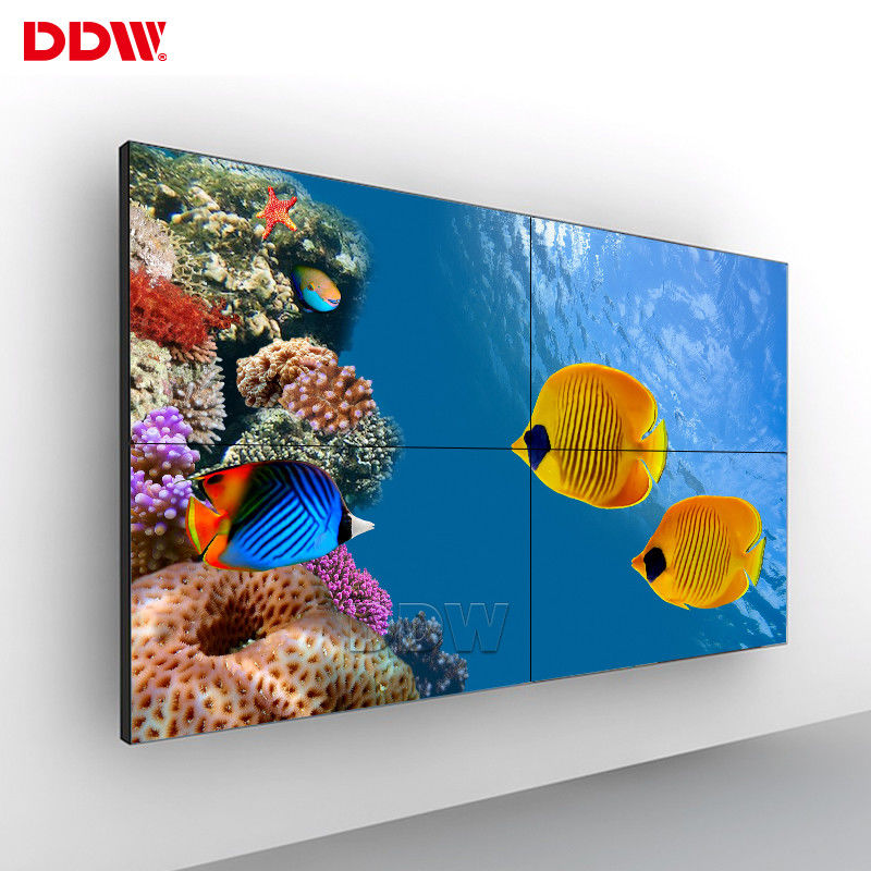 Super Narrow Bezel LCD Video Wall Display 1920*1080 500 Nits LED Backlit 5.3 Mm