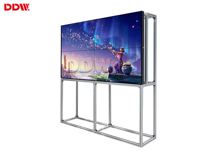 5.3 Mm Bezel Video Wall Advertising / 55 Video Wall Display Low Noise Fans