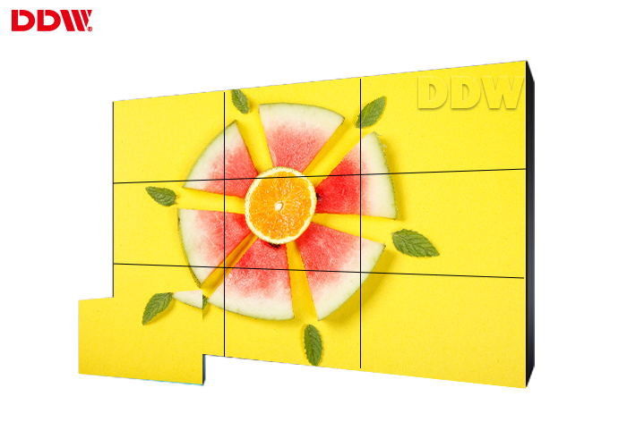 Rich Color 46 Video Wall Display , Wall Mounted Seamless LCD Video Wall