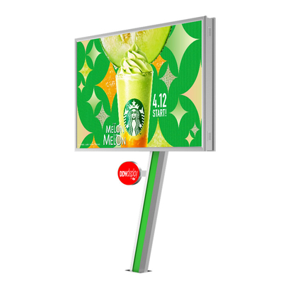 Gemakkelijk te installeren digitaal display 8000nits IP65 P6 stalen reclamebord buiten reclame led reclamebord prijs