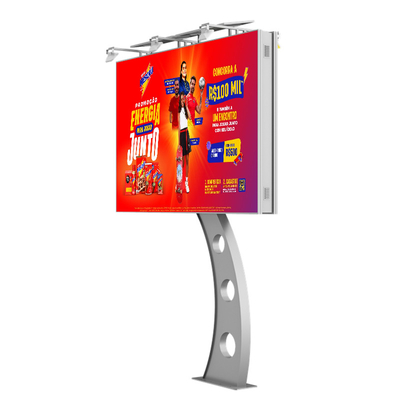 Gemakkelijk te installeren IP65 waterdicht p6 8000nits staal reclame digitaal scherm led video muur