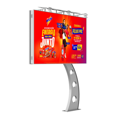Gemakkelijk te installeren IP65 waterdicht p6 8000nits staal reclame digitaal scherm led video muur