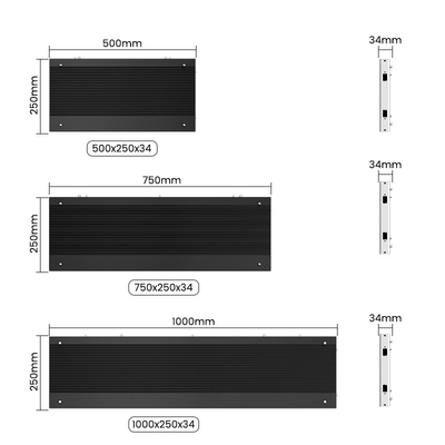 500x250/750x250/1000x250mm Aluminiumkast LED-scherm - P1.56 P1.95 P2.5 P2.6 P2.9 P3.91 - Perfect voor reclame en tentoonstellingen binnen