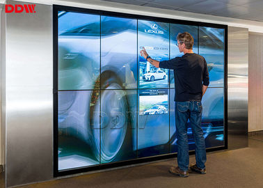 DDW Commercial Multi Touch Wall Display , LCD Large Touch Screen Wall